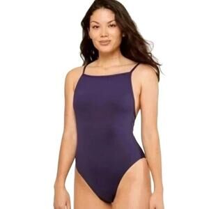 Andie Swim One Piece Paloma One Piece Modest Navy Small Long Torso